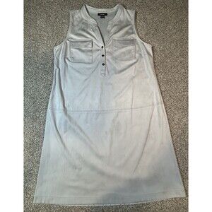 Alfani Sleeveless Dress Heavy Sheath A Line‎ V Neck Gray Women Size 8